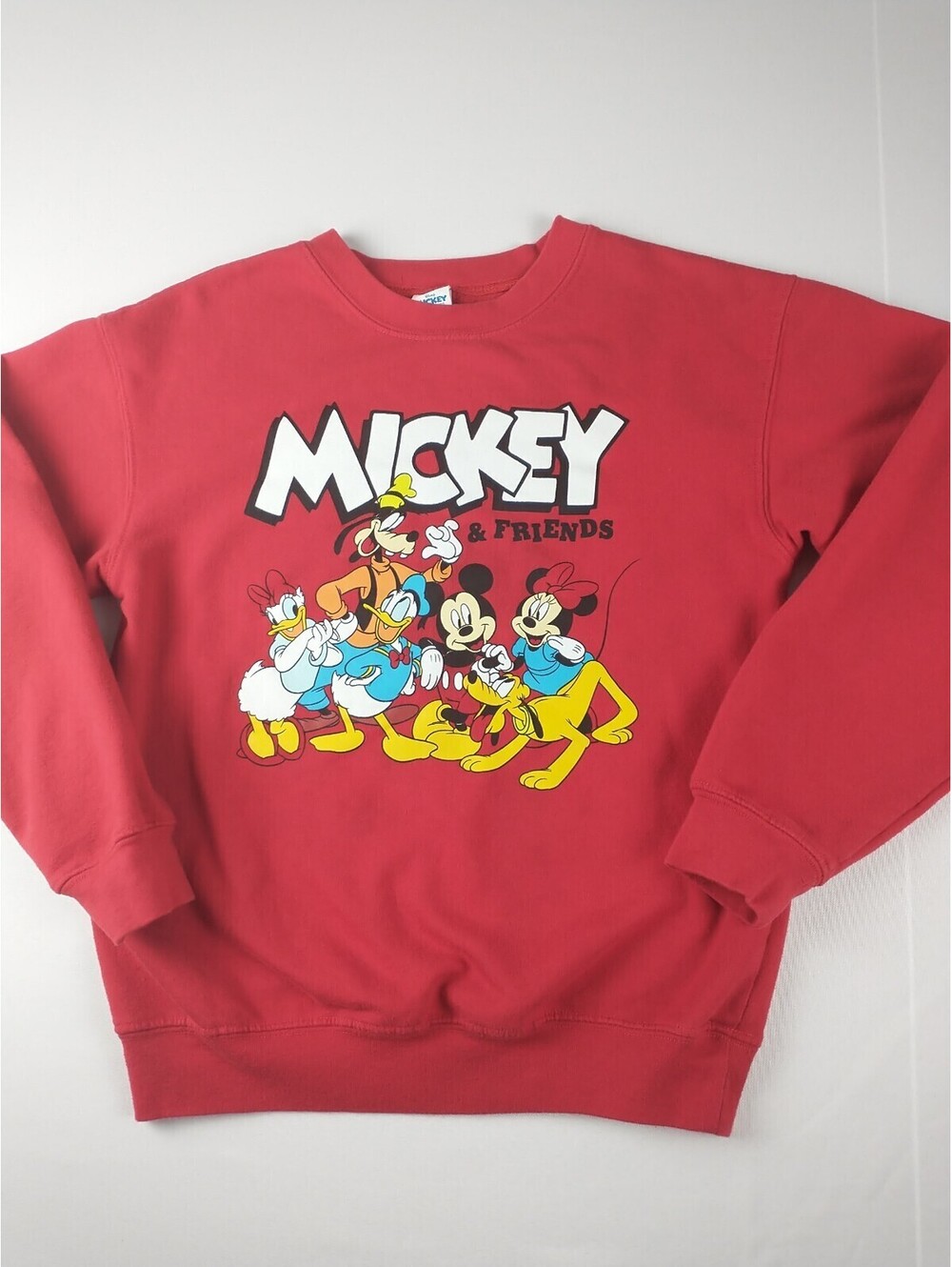 Disney Pullover Sweater, Mickey And Friends, XS(1), Red